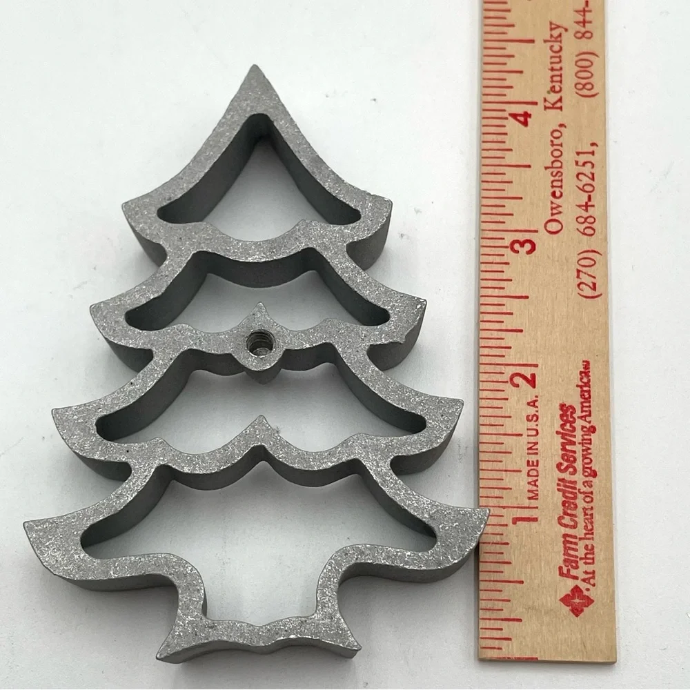 Vintage Rossettes Cookie Irons Christmas Tree Bunny Flowers No Handle 6pcs